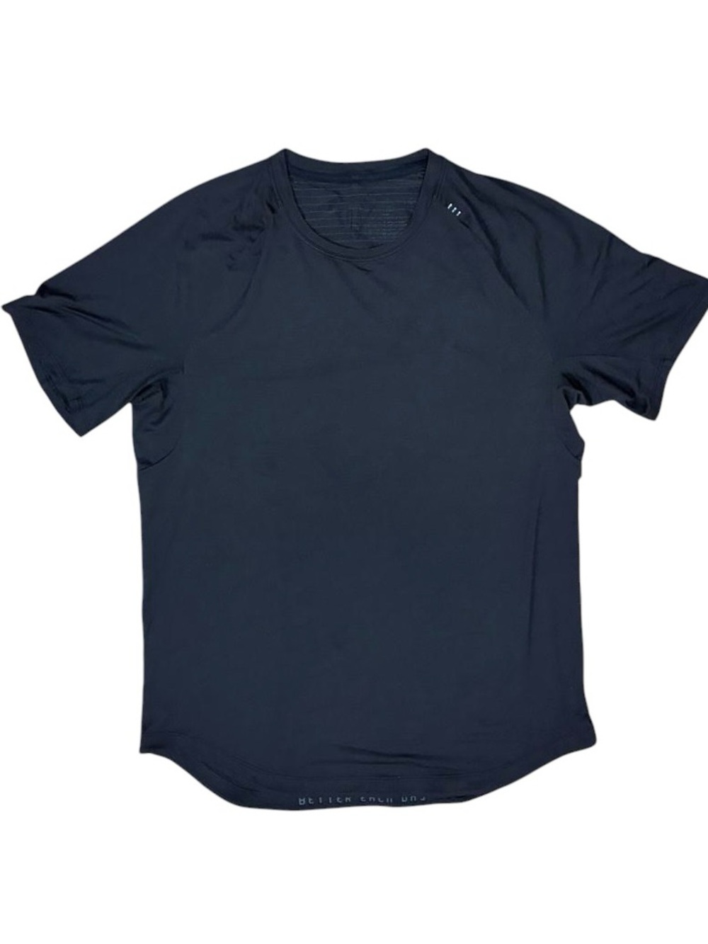 Lululemon Sz L T-shirt Black Men's Performance Crew Neck Athletic Casual Gym.